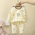 thumbnail image 2 of NOLDARES Toddler Boys Fall Winter Outfits 2 Piece Long Sleeve Printed Pullover Sweatshirt Elastic Waist Sweatpants Cozy Clothes Set Size:8-9 Y,Pink, 2 of 6