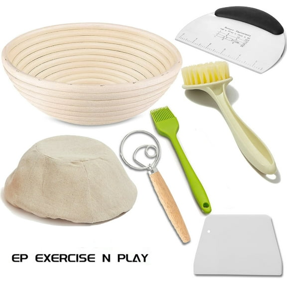 Proofing Basket 10 inch for Sourdough Bread Baking, Bread Proofer, Bread Proofing Basket Set (14PCS)