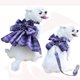 thumbnail image 2 of Vestido con arnés y lazo para perro, falda con anilla para correa, vestidos de princesa a cuadros para perro, vestido dulce para perro, falda para perros pequeños, niñas y gatos, 2 of 5
