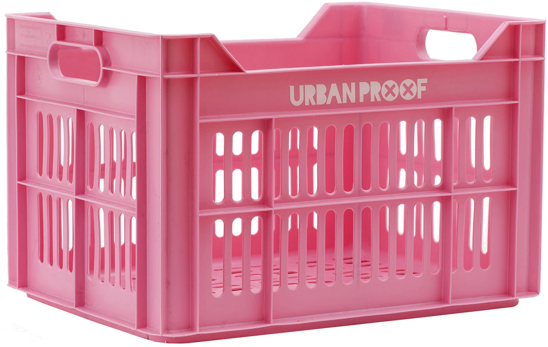 kleur regenval mineraal Urban Proof Bicycle Crate, Pink - Walmart.com