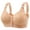 Beige, variant on ,Women's Plus Size Daisy Front Closure Bras Comfy Push up No Underwire Supportive Seniors Bralettes for Older Women Red 50