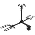 thumbnail image 4 of Stromberg Carlson Bike Rack BC-202BA 2 Inch Receiver Hitch Mount; Holds 2 Bikes; Up To 80 Pound Weight Capacity; Cradle System With Straps; Without Lock; Foldable; Black, 4 of 5