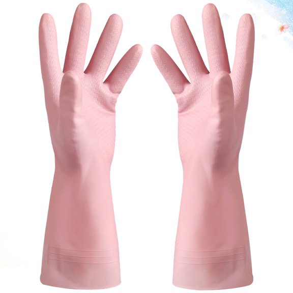 LOLIPPYY Pink Dishwashing Mitten for Hand Protection and Kitchen Use 1Pair