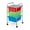 Rainbow, variant on 3-Drawer Cart Storage Bin Organizer Rolling w/Plastic Drawers  Rainbow