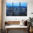 thumbnail image 3 of Elephant Stock Ny Office Window View Wall Art - Horizontal Canvas Wall Art - Living Room Wall Decor - City Canvas - Blue And Gray Decor - 51" x 34", 3 of 8