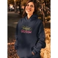 thumbnail image 2 of Zombie Girl Squad. Gold Glitter Hoodie Women -Image by Shutterstock, Female 5X-Large, 2 of 4