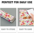thumbnail image 3 of Spring Summer Floral Placemats Set of 4 12x18 Inch Watercolor Flowers Place Non-Slip Mat Heat-Resistant Washable Wipeable Linen Fabric Table Mat for Table Kitchen Dining Home Decor, 3 of 6