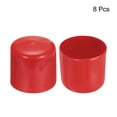 thumbnail image 2 of Unique Bargains 8pcs 44mm Round Red Vinyl End Cap Screw Thread Protectors Rubber Cover Caps, 2 of 4