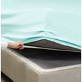 thumbnail image 6 of Hearth & Harbor Deep Pocket 4 Piece Solid Bed Sheet Set, 1800 Thread Count Microfiber Sheets, Full, Light Baby Blue, 6 of 7