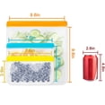 thumbnail image 2 of Reusable Storage Bags, 12 Pack Bpa Free Leakproof Freezer Bag For Liquid Lunch Sandwich Marinate Meat Fruits - 2 Gallon, 5 Sandwich And 5 Small Bags,, 2 of 5