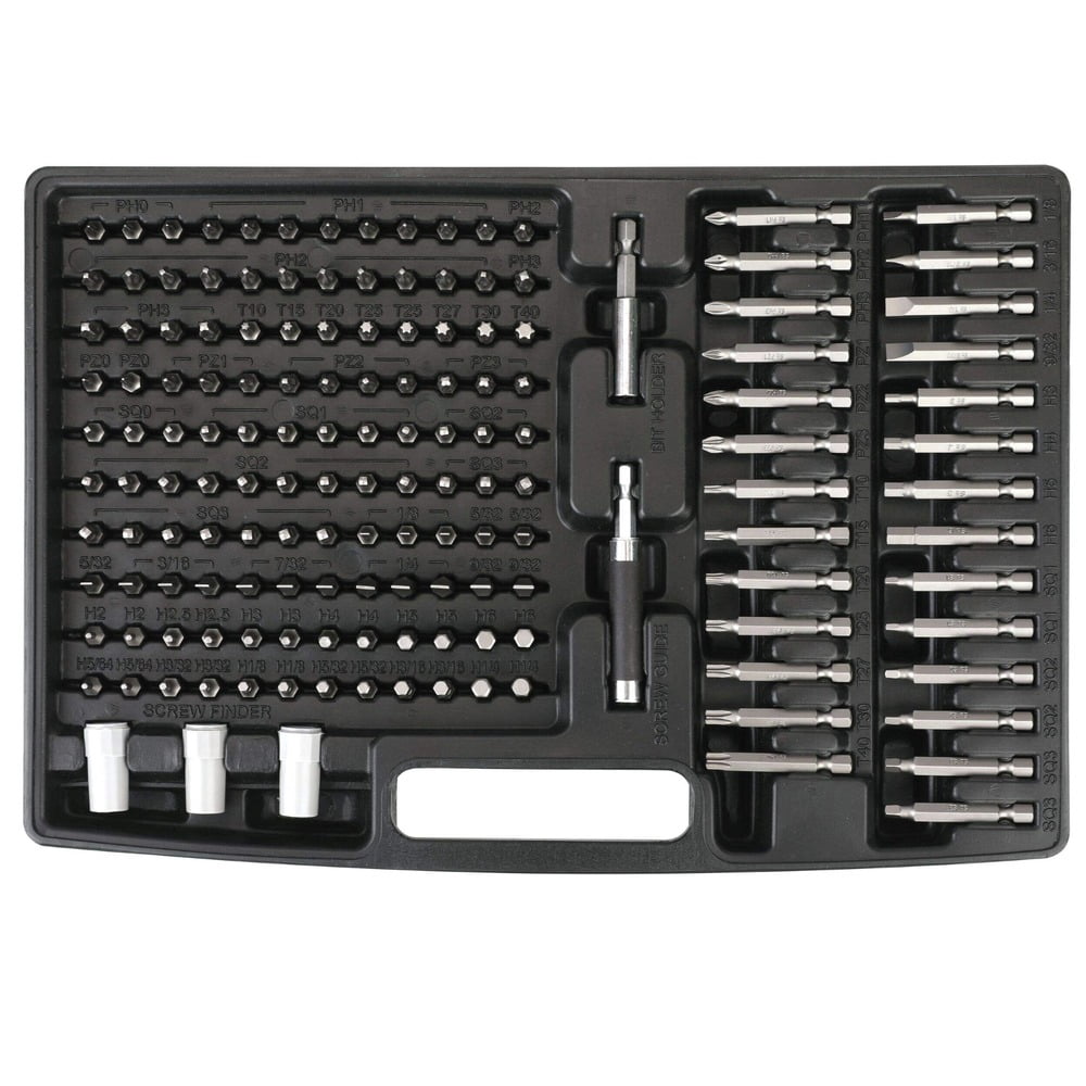 304-Piece Titanium-Coated Screw Driver Drill Bit Set