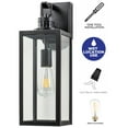 thumbnail image 6 of C Cattleya Matte Black Motion Sensing Dusk to Dawn Hardwired Outdoor Wall Lantern Sconce with Adjustable Sensitivity and Timer, 6 of 8