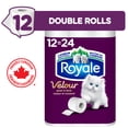 thumbnail image 1 of Royale Velour, 2 Ply Toilet Paper, 12 Equal 24 Bathroom Tissue Rolls, 1 of 21