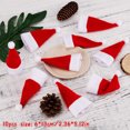 thumbnail image 3 of 10 piezas de sombreros de Navidad, mini sombrero de Papá Noel, tapas de piruleta, cubiertas de botellas de vino para la decoración de la cena de Navidad, suministros para fiestas de Año Nuevo, 3 of 5