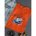 thumbnail image 3 of King Of The Sea Big Shark Shaped T-Shirt Women -Image by Shutterstock, Female Large, 3 of 4