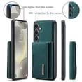 thumbnail image 5 of 2 in 1 Wallet Case for Samsung Galaxy S25 for Women Men, Detachable Cards Holder Magnetic Back Cover Stand Feature Shockproof Premium PU Leather Phone Cover for Samsung Galaxy S25, Green, 5 of 11