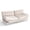 Beige, variant on Ebello Convertible Futon Sofa Bed, Fabric with 3-Position Reclining Backrest and Adjustable Armrests for Living Room Apartment Office, Gray