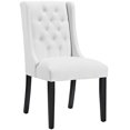 thumbnail image 1 of Modway Baronet Button Tufted Vegan Leather Dining Chair, White, 1 of 4