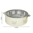 thumbnail image 3 of Dianli Nonstick Stovetop Indoor Korean BBQ Grill with Drip Tray, Dishwasher Safe, Charcoal Heating, Smokeless, Beige, 12in Birthday Gift, 3 of 9