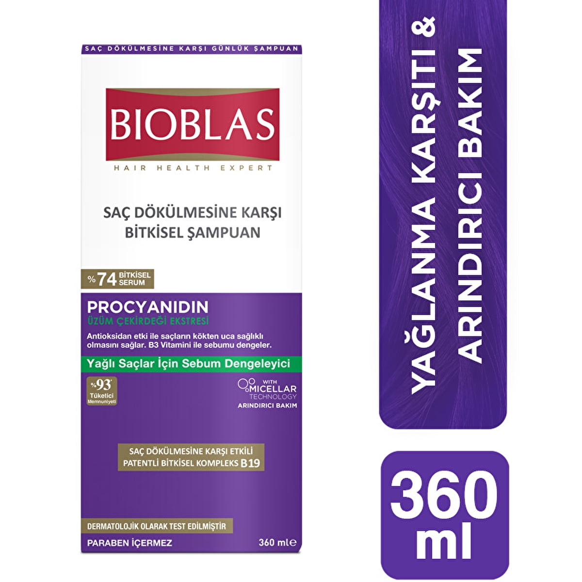 Bioblas Procyanidin & Biotin for Stress Hair Loss Shampoo 360ml