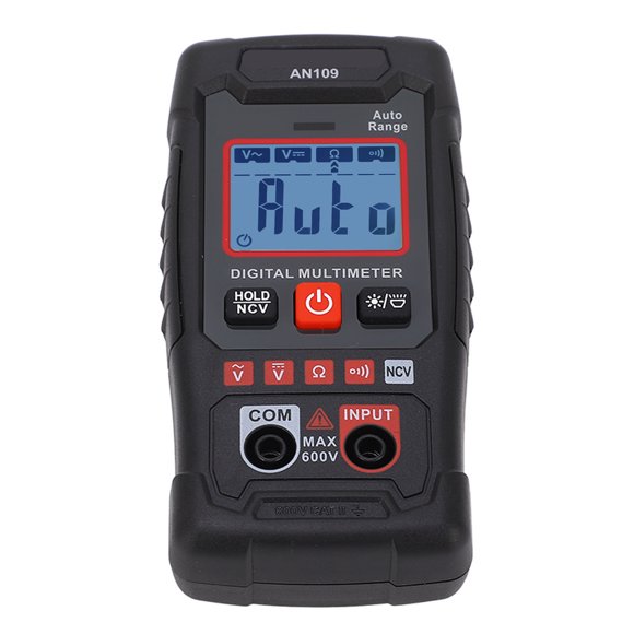 Voltage Tester Multimeter, Auto Ranging Auto Shutdown Backlight Display Wide Application Digital Multimeter NCV for Maintenance