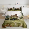 thumbnail image 2 of jejeloiu Rustic Farmhouse Cabin Bedding Comforter Set,Colorful Cute Flowers Twin Comforter Sets,Nature Scenery Bedding Set For Men Women,Ultra Soft Home Decor,2-Piece, 2 of 8