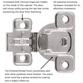 thumbnail image 2 of Hickory Hardware Hh74717-10Pack (10) Pairs - Nickel, 2 of 4