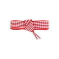 thumbnail image 2 of INSPIRE CHIC 2 Pairs Flat Plaid Laces Fabric Ribbon Two-Tone Checkered 0.6" Wide Shoelaces for Sneakers Red 160cm/63.0", 2 of 7