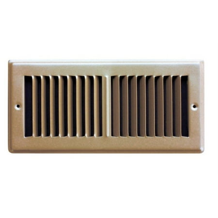 Toe Kick Registers - Tru Aire 2 in. H x 7/16 in. D 2-Way Powder Coat Brown Steel Floor Register