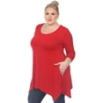thumbnail image 2 of White Mark Tunique Femme Manches 3/4 Makayla, 2 of 5