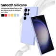 thumbnail image 2 of KOMI Galaxy S24 Silicone Ultra Case, Cute Matte Liquid Silicone Protective Cover, Skin Feel, Full Body Protective, Anti-Fall Soft Shell Protector for Samsung Galaxy S24 Ultra Case, Purple, 2 of 7
