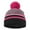 Hot Pink, variant on Christmas Clearance! AIEOTT Winter Hats for Kids Ages 4-10 Knit Hat with Single Pom Boys and Girls Cute Striped Hats