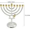 thumbnail image 2 of Traditional Classic Hanukkah Menorah 9 Branch Candlestick Candle Holders Metal Craft For New Year Festival Home Decoration, 2 of 5