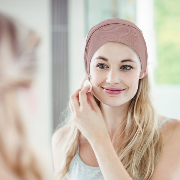 EXHUMKY Breathable Sleep Cap for Women, Sleeping Hat, Lightweight Night Hair Cover, 1 Pack