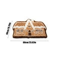 thumbnail image 3 of Lwlmwt Christmas Carpet,Gingerbread House Shaped Area Rug,Non Slip Soft Christmas Doormat,Bathroom Rug,Stain Resistant Carpet,for Bedside Entryway, 3 of 5