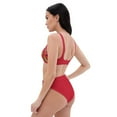 thumbnail image 6 of Red Cherries High- Waisted Bikini Swimsuit Set (3XL), 6 of 6