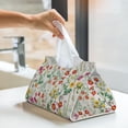 thumbnail image 6 of Cauagu Spring floral for Large Tissue Box Cover Rectangular–Plus Size Rectangle Tissue Box Holder Long Tissue Holder for Bathroom/Car/Office Decor 7.9X4.9X4.9'', 6 of 7