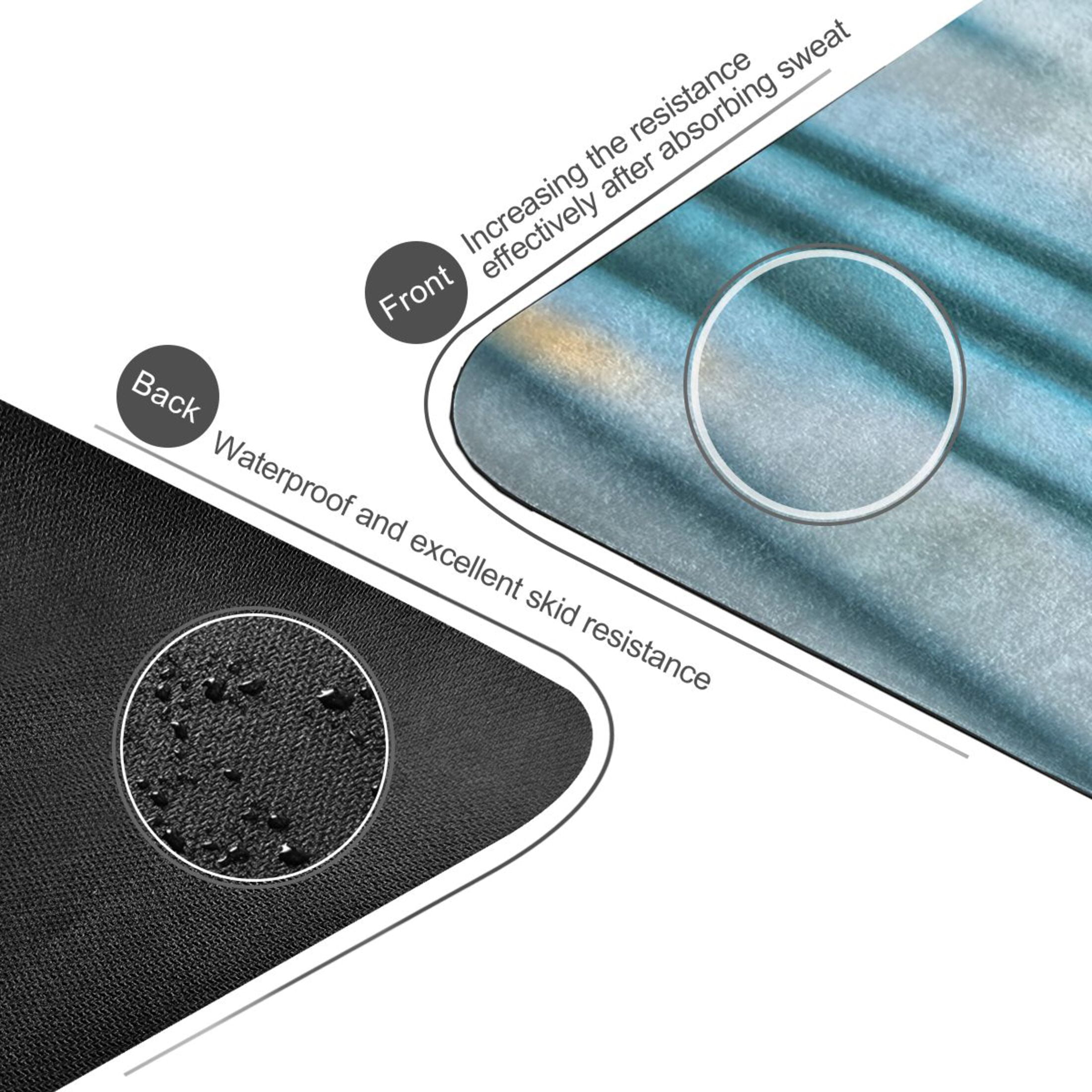 BZSMCE Yoga Mat Women Fitness Mat Graceful White Pattern