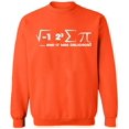 thumbnail image 2 of OXI Crewneck Sweatshirt - I Ate Some Pi Day It Was Delicious Math,Basic Casual Sweatshirts for Men's and Women Fleece Sweatshirt Long Sleeve- Orange 2X-Large, 2 of 2