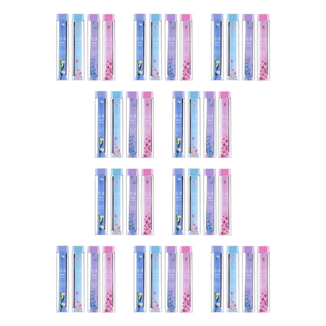 Methold Lápiz mecánico, accesorios de pintura de plástico, herramientas educativas sólidas con botón, recargas de ancho de línea de 0,9mm, recarga Type1 NO1