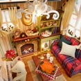 thumbnail image 4 of Kit de casa de muñecas en miniatura de Navidad DIY Kit de sala de casa de madera 3D realista Mini co Tomshoo  Casa de muñecas de bricolaje, 4 of 7