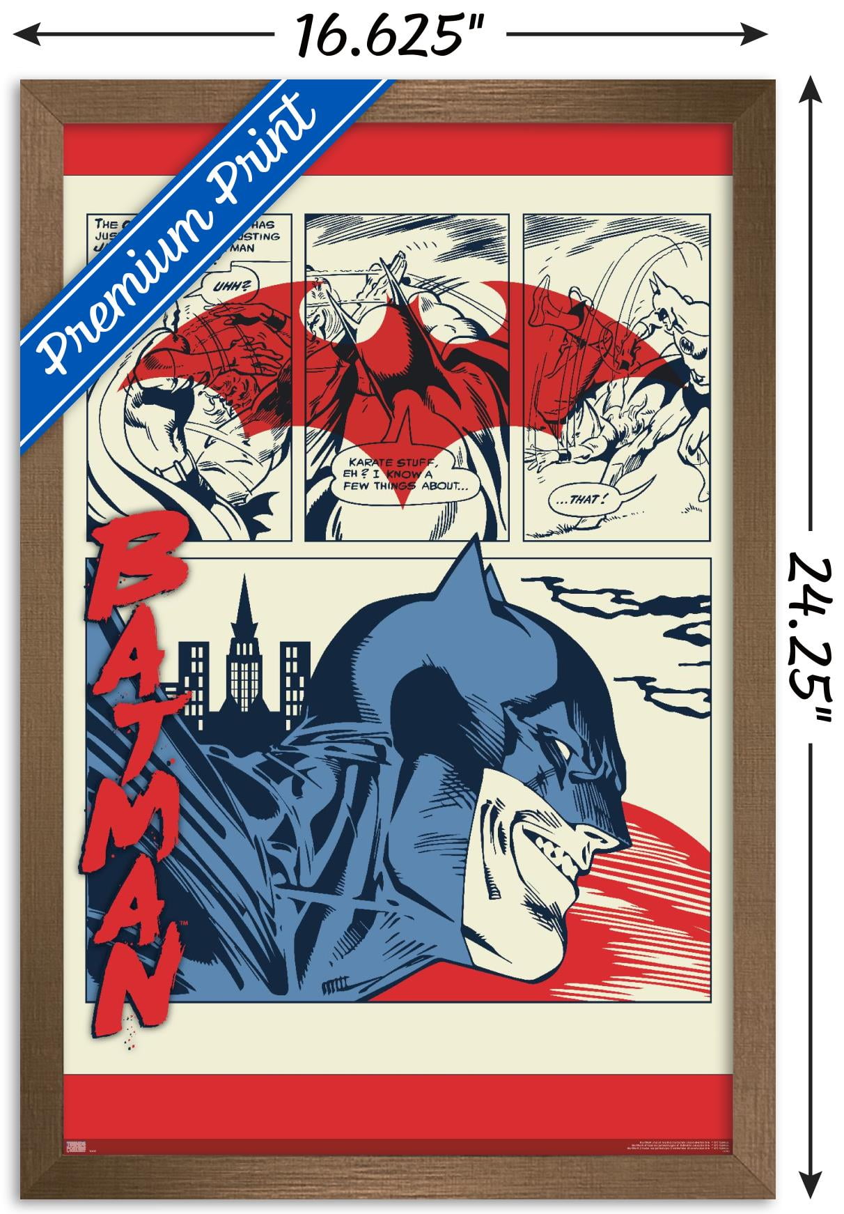 DC Comics Batman - Comics Wall Poster, 14.725" x 22.375", Framed