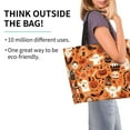 thumbnail image 2 of Ratiio Halloween 2 Print Reusable Grocery Bags - Washable, Foldable, Packable Tote, Large Handles, Heavy Duty, Zippered Top Pouch, 2 of 7