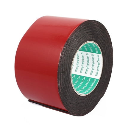 80mm x 2mm Dual Sided Self Adhesive Shockproof Sponge Foam Tape 5M Length