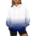 thumbnail image 1 of ICHUANYI Clearance Women's Casual Fall And Winter Long-Sleeved Fashion Printed Hooded Tops Sweatshirt(Navy, S) ICHUANYI WER2023081510664, 1 of 6