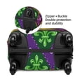 thumbnail image 4 of Qekee Mardi Gras4 Elastic Luggage Cover, Double-sided Print, Invisible Zipper, for Travel, Business, Daily - Large, 4 of 9
