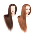 thumbnail image 4 of 2x Maniquí Cabeza Entrenamiento Cabeza Pantalla Cabello Curling Bobinado Peinado, 4 of 5