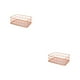 thumbnail image 1 of Organizador de almacenamiento de escritorio multifuncional Wosthever Oro rosa 17*12*6 cm 2piezas, 1 of 6