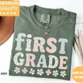 thumbnail image 4 of First Grade Teacher Comfort T-Shirt – Cute Back to School Elementary Tee, Summer Teacher Appreciation Gift for Women, 4 of 7