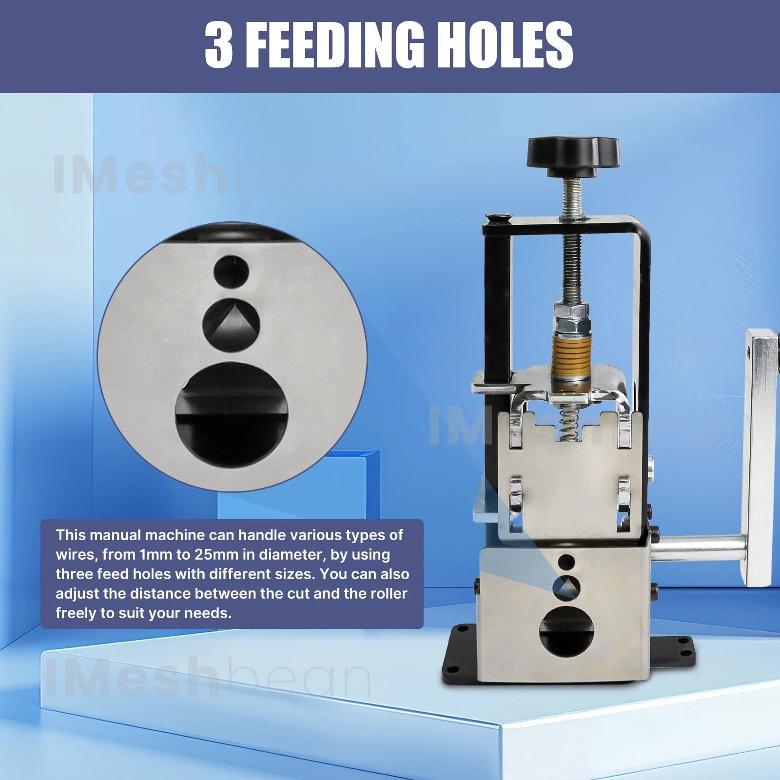 iMeshbean Electric & Manual Wire Stripping Machine Cable Cutter Copper Peeling Stripper US